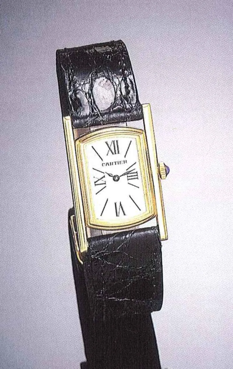 Cartier Cabriolet Reversible 21mm Yellow gold Silver