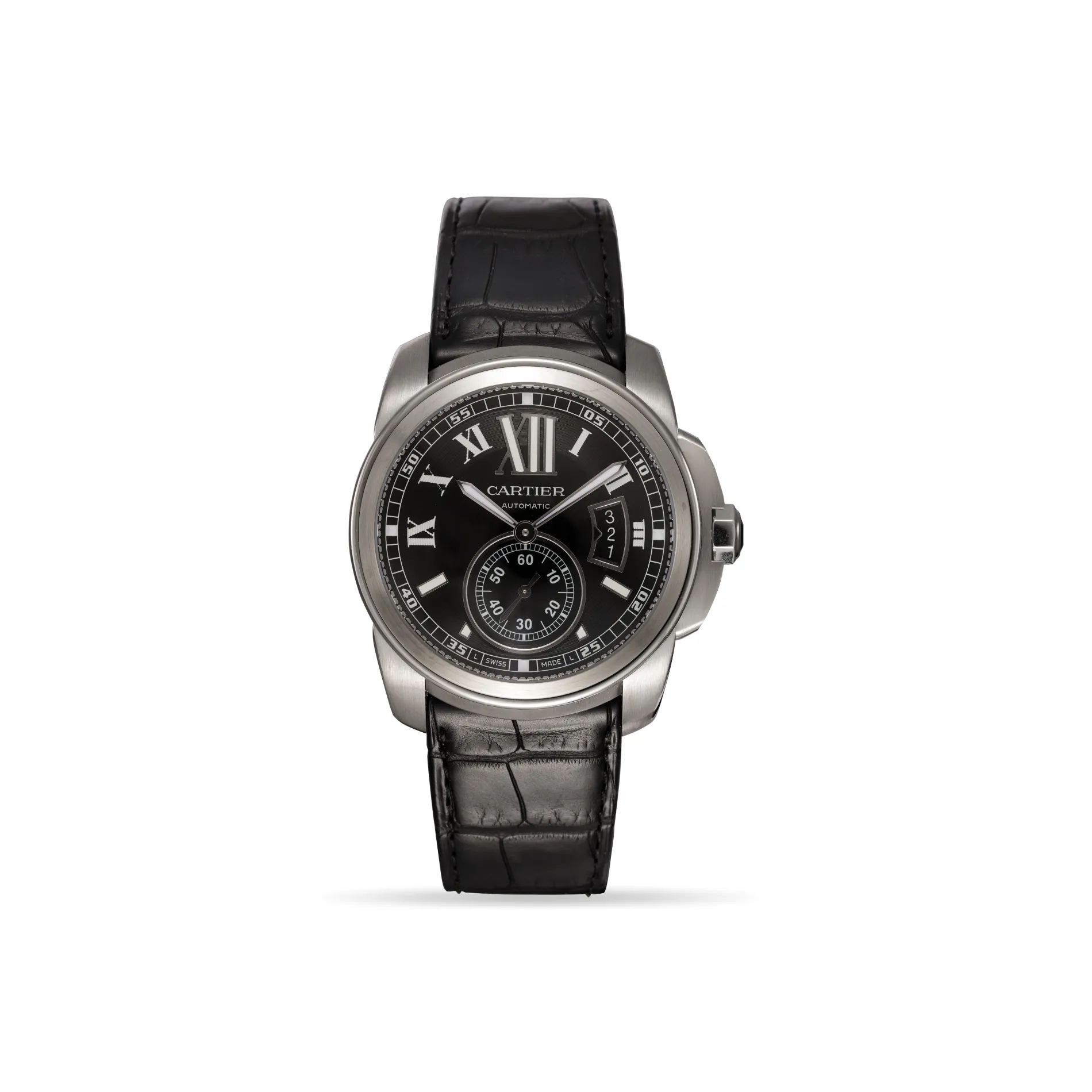 Cartier Calibre de Cartier W7100016 42mm Stainless steel Black