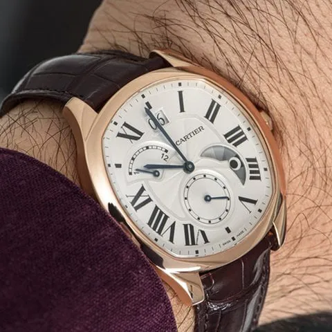 Cartier Drive de Cartier WGNM0005 41mm Rose gold Silver