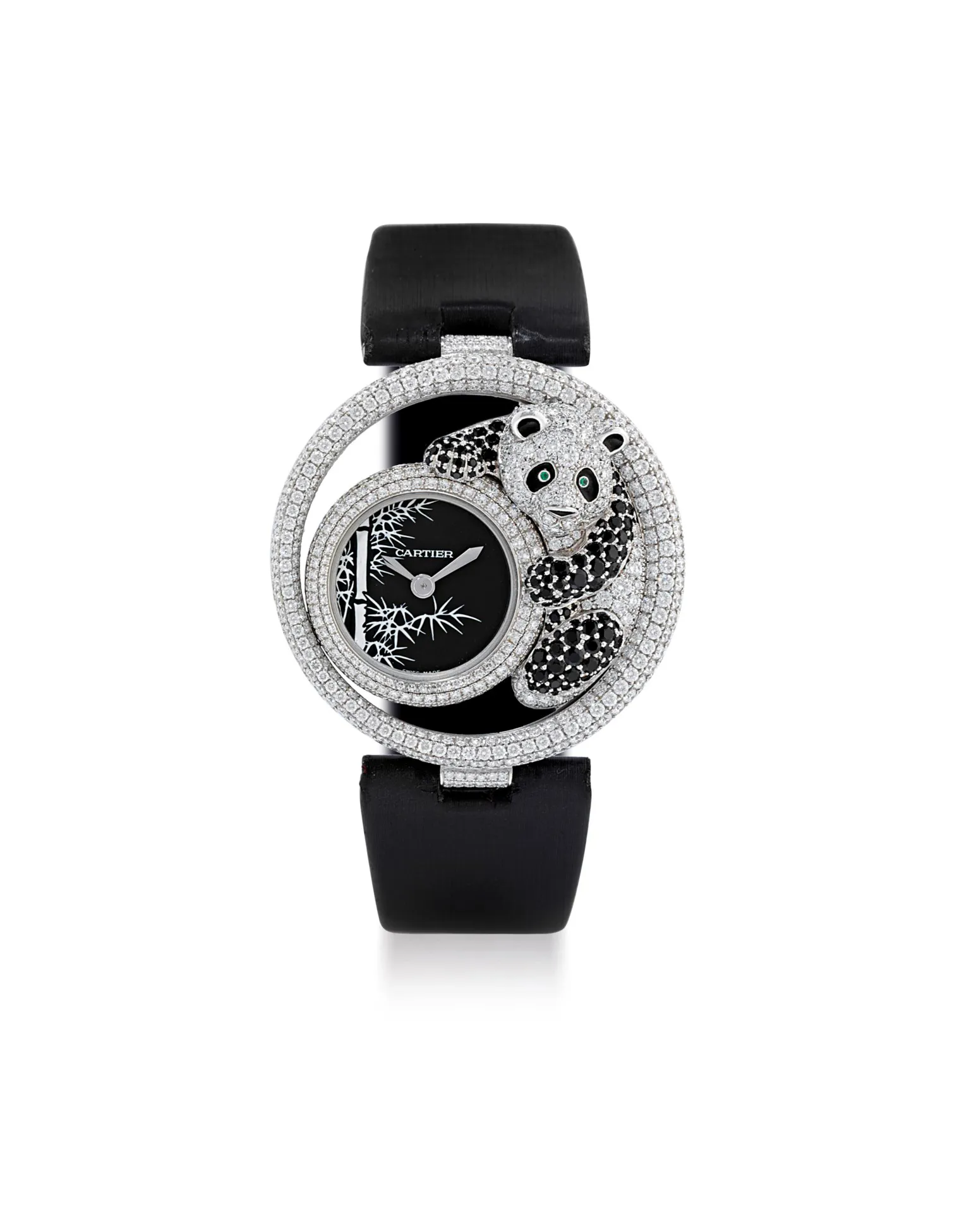 Cartier Le Cirque Animalier 40mm White gold Black Enamel