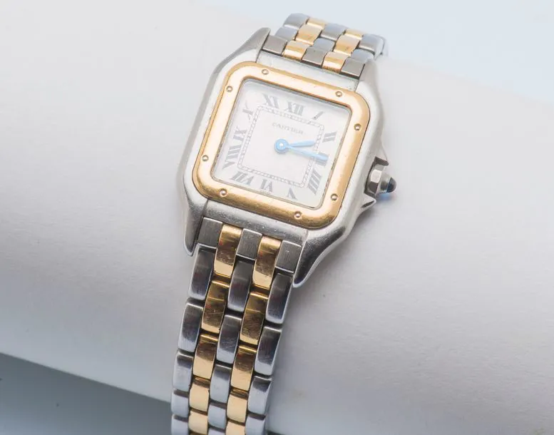 Cartier Panthère 1120 22mm Yellow gold and Stainless steel Cream