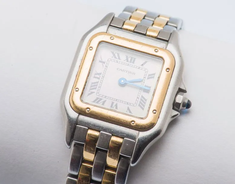 Cartier Panthère 1120 22mm Yellow gold and Stainless steel Cream 1