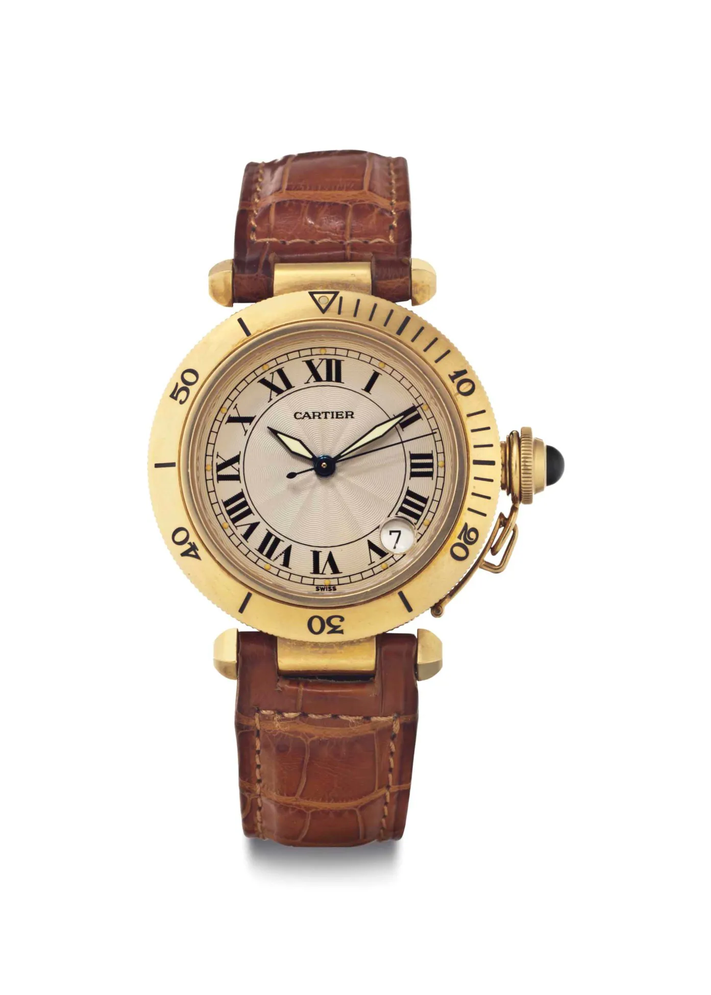 Cartier Pasha 1035 1 36mm Yellow gold Silver