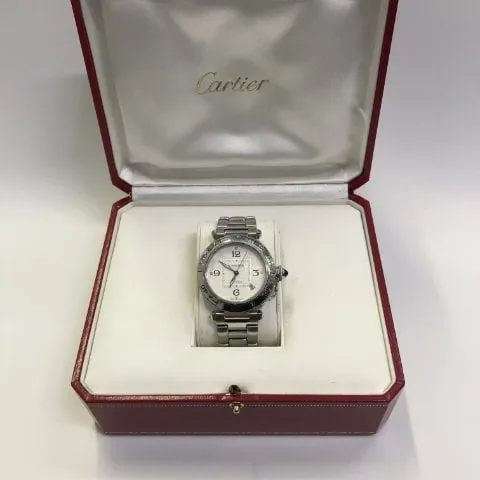 Cartier Pasha 2379 38mm Steel White