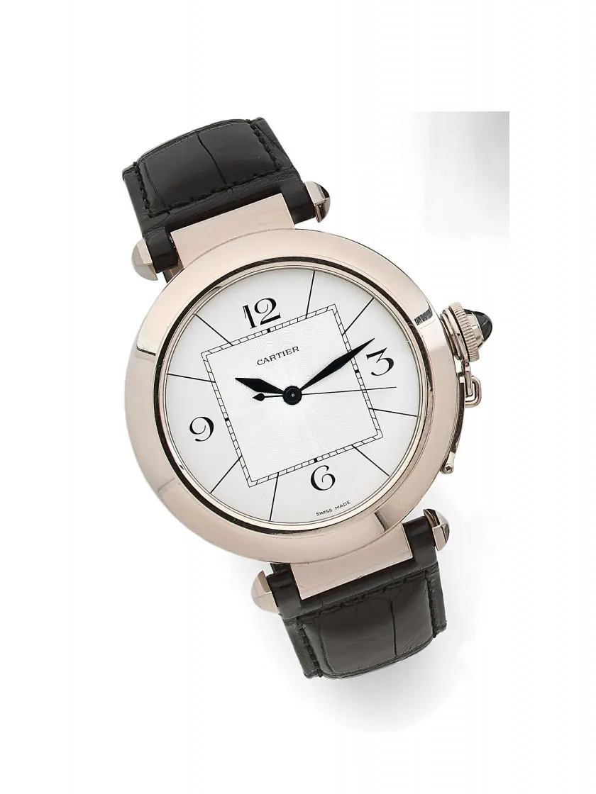 Cartier Pasha 2727 42mm White gold Silver