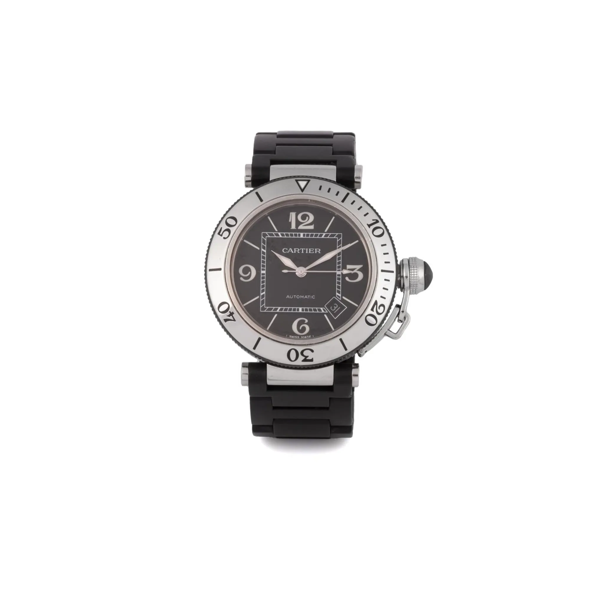 Cartier Pasha Seatimer 2790 40mm Stainless steel Black