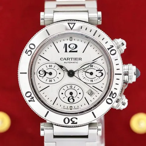 Cartier Pasha 2995 42mm Steel Silver