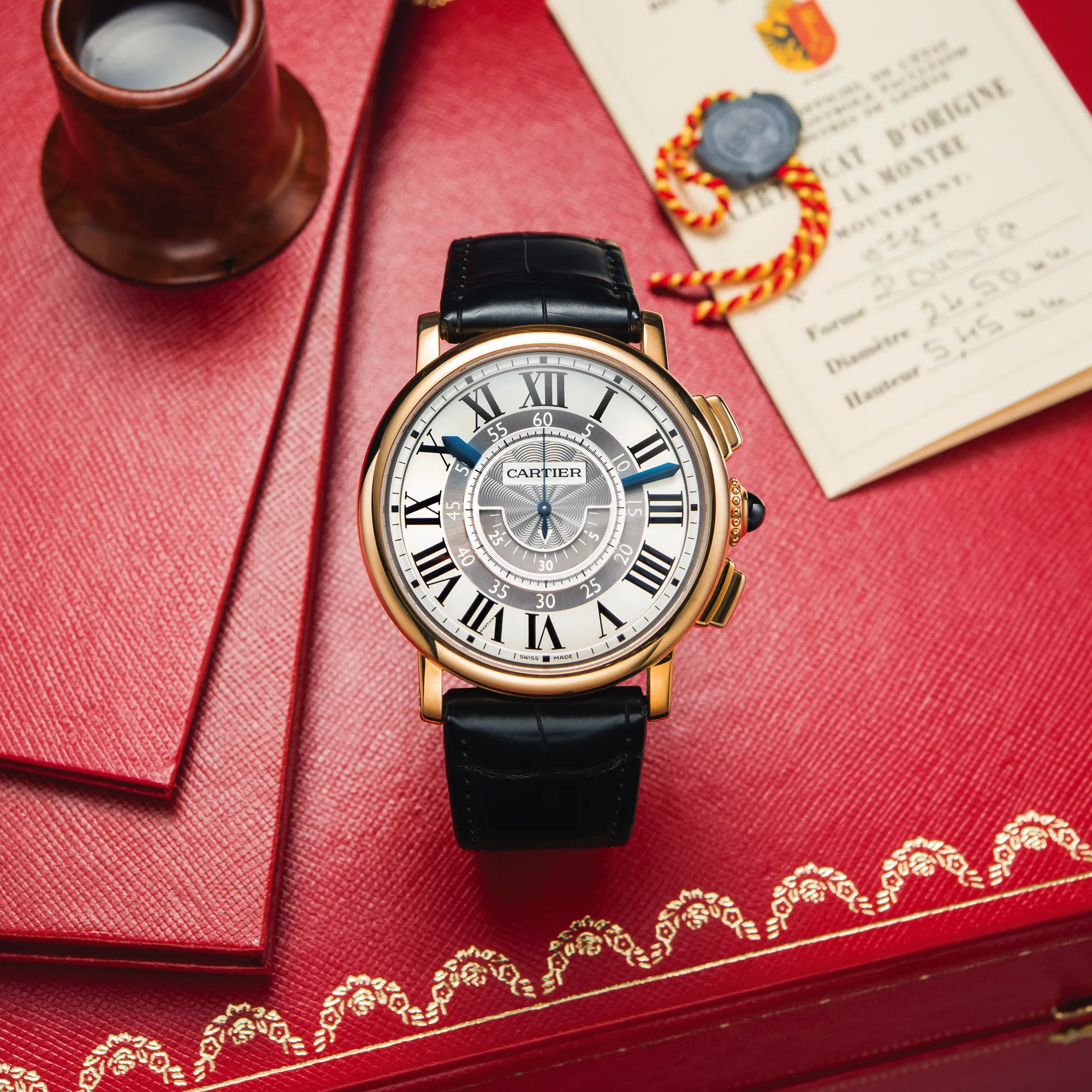 Cartier Ronde de Cartier 2995 42mm Rose gold Silver