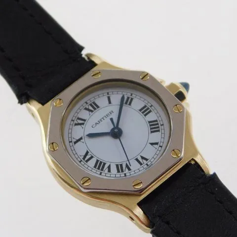 Cartier Santos 0906 25mm Yellow gold White