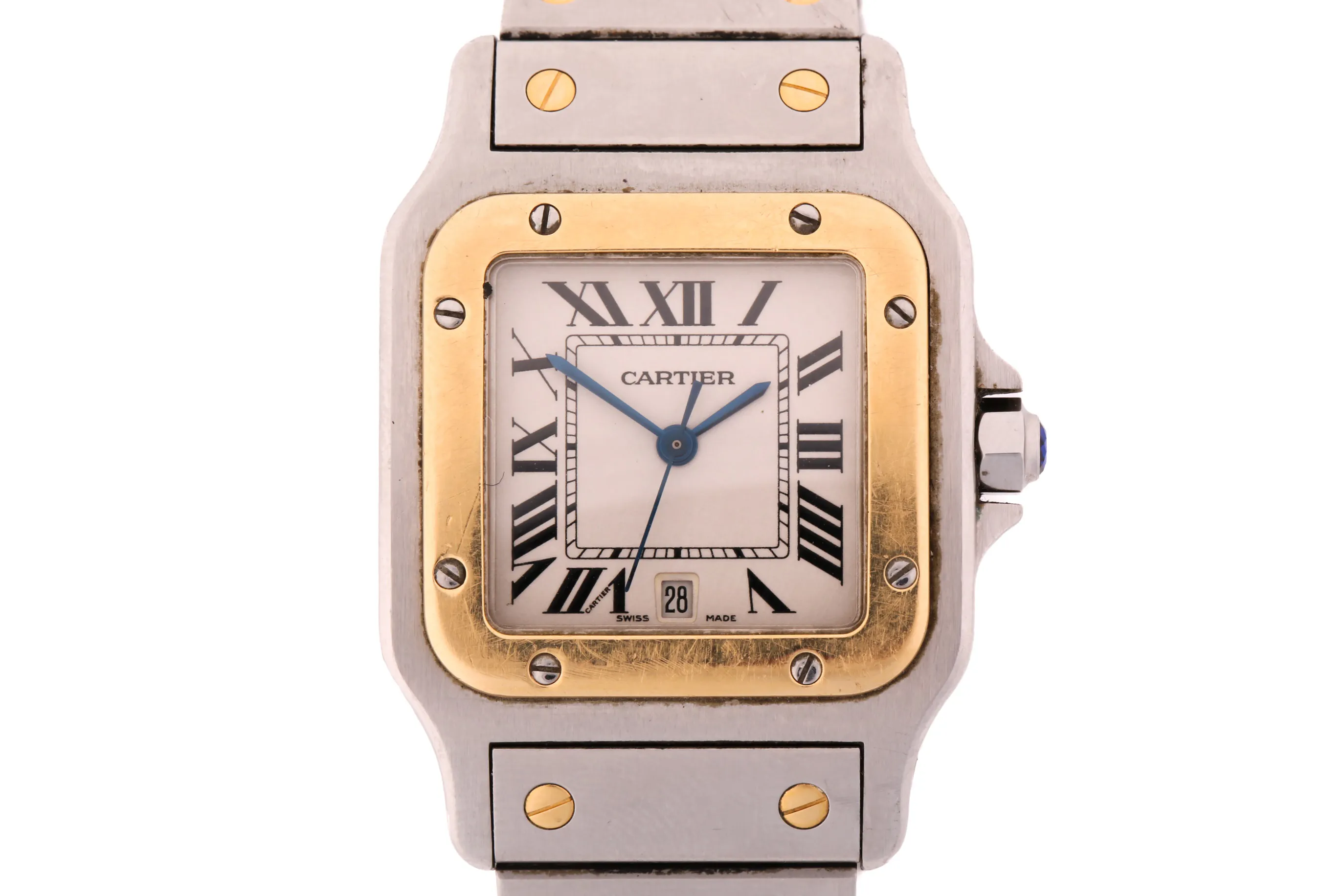 Cartier Santos 1566 29mm Stainless steel White