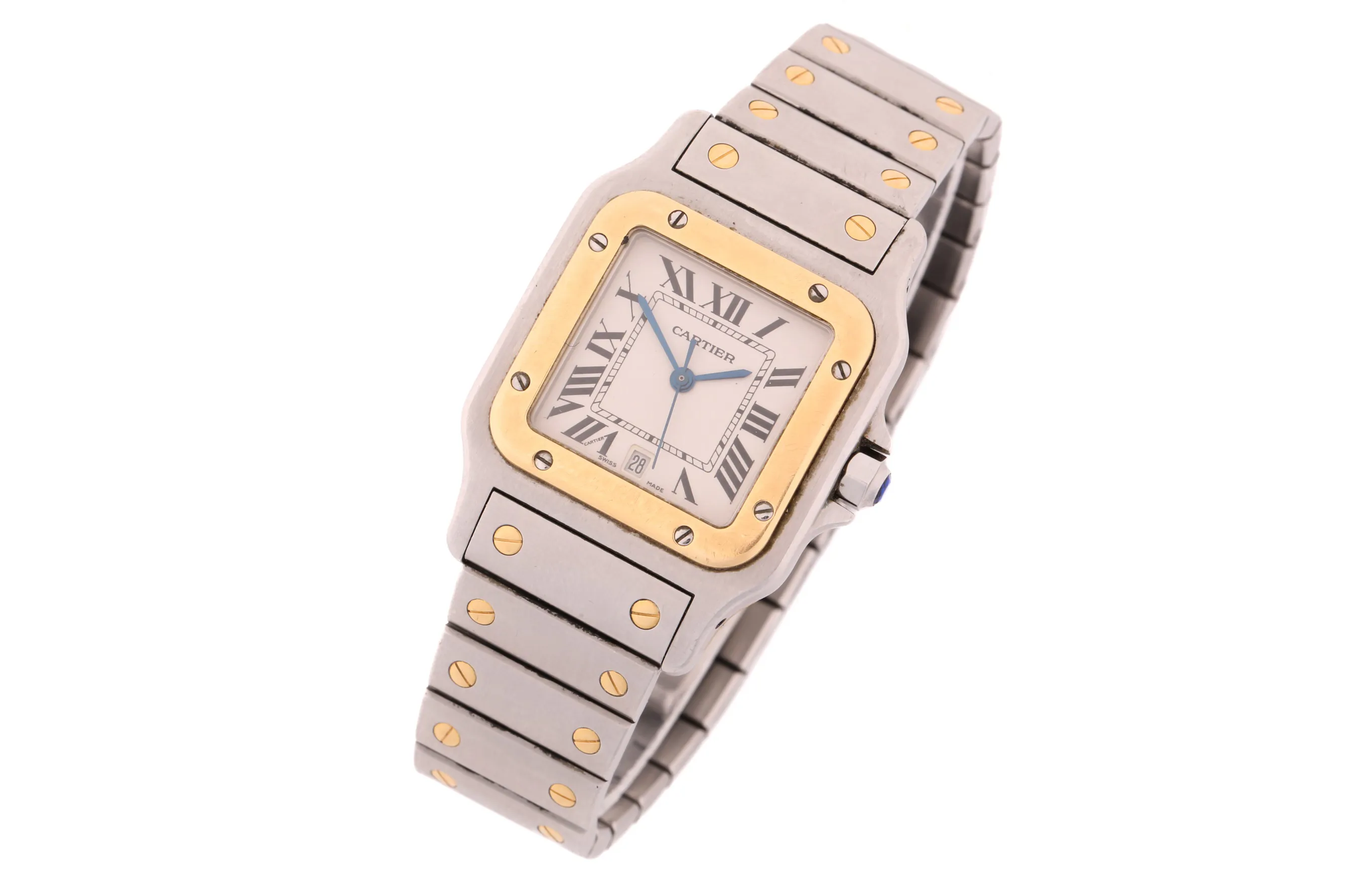 Cartier Santos 1566 29mm Stainless steel White 1