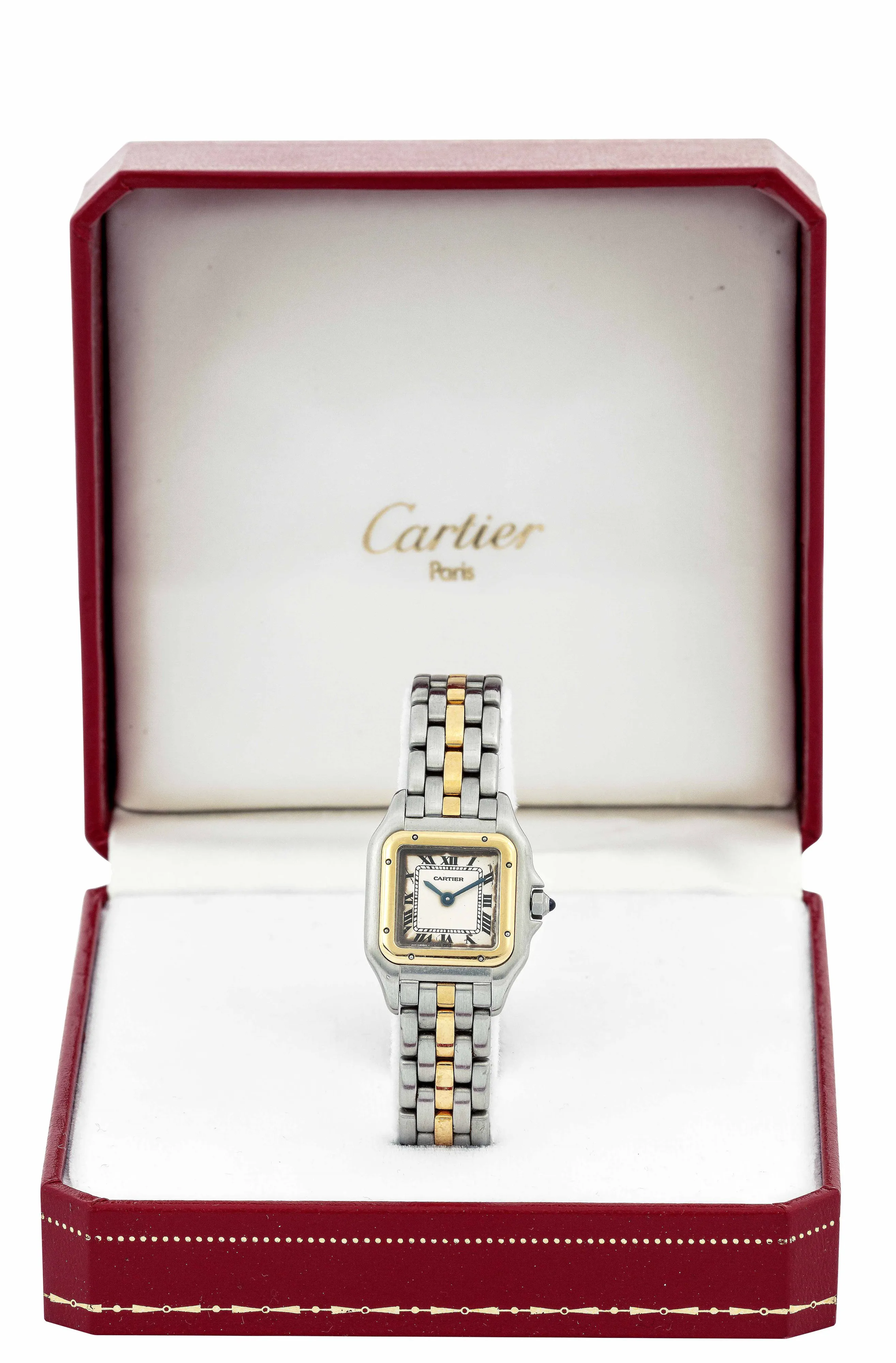 Cartier Santos 166921 23mm Yellow gold and Stainless steel White