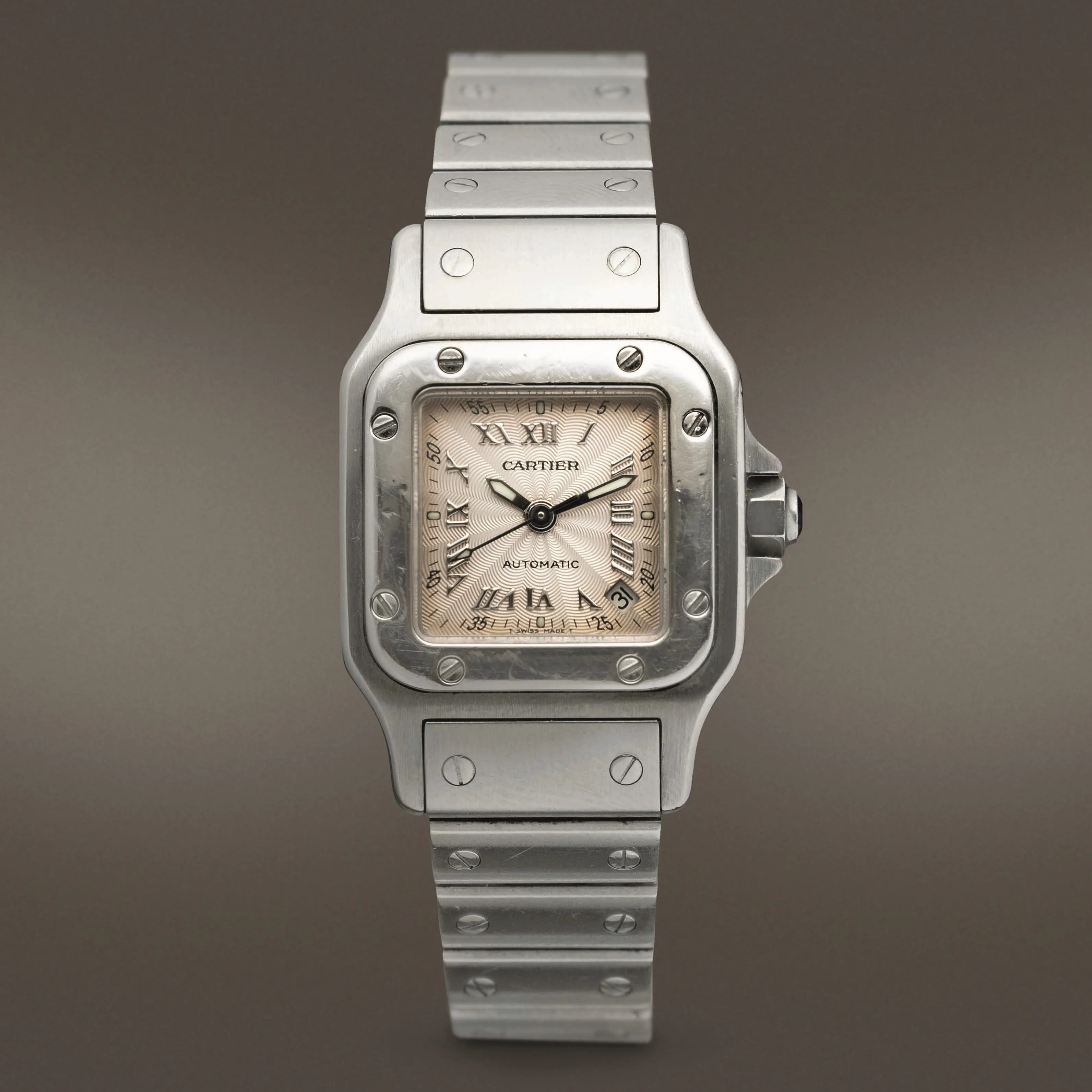 Cartier Santos 2423 24mm Stainless steel Silver