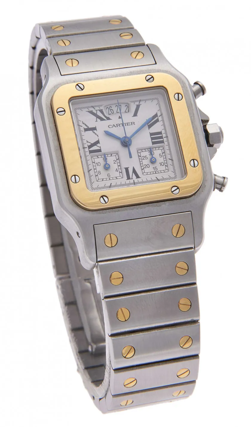 Cartier Santos 2425 31mm Stainless steel White