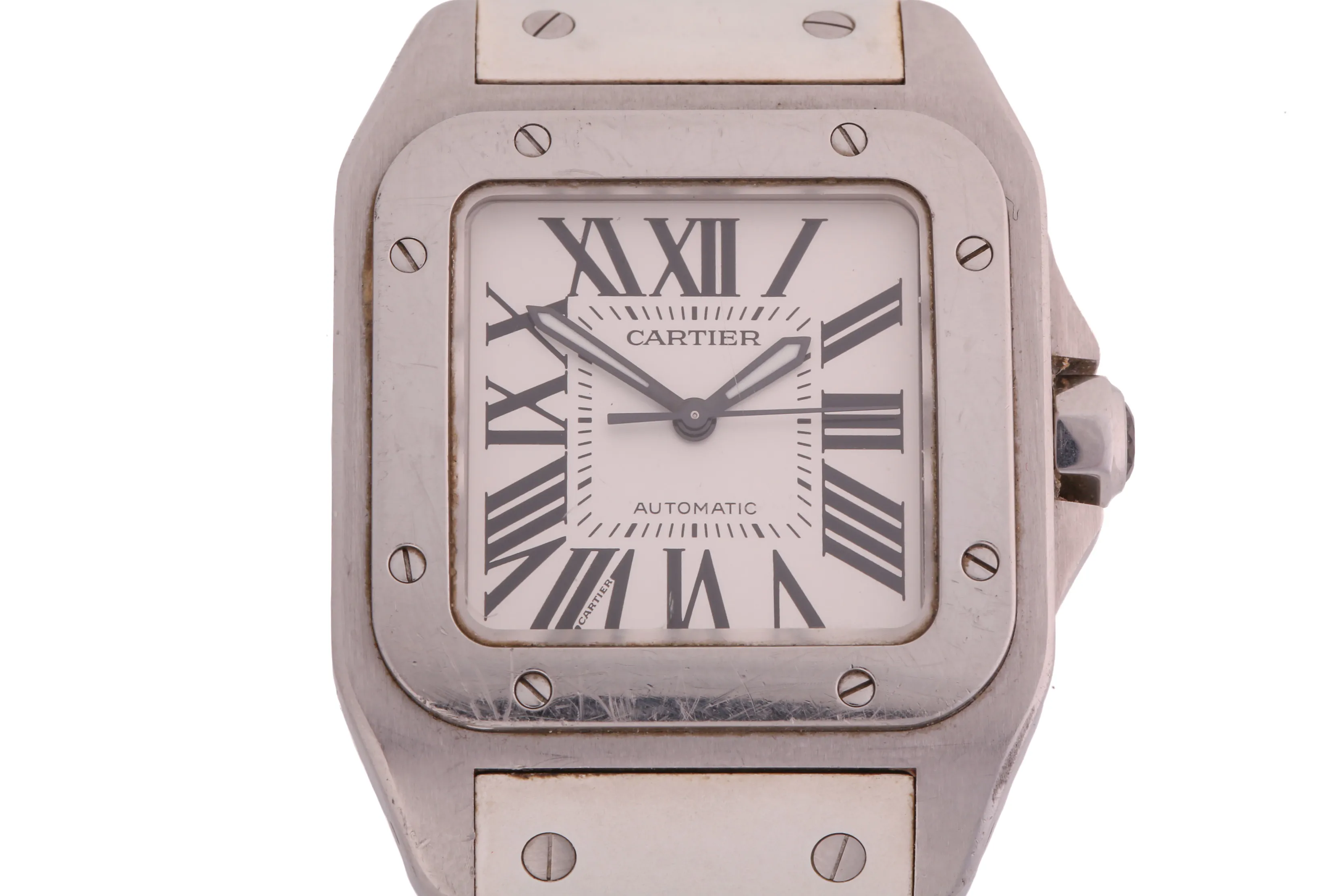 Cartier Santos 2878 33mm Stainless steel White 1