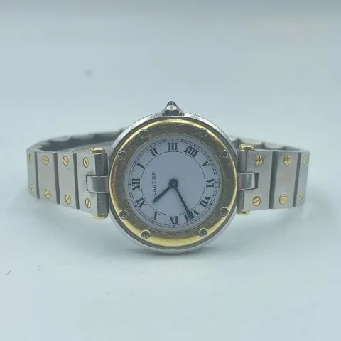 Cartier Santos 8191 27mm Yellow gold and Stainless steel White