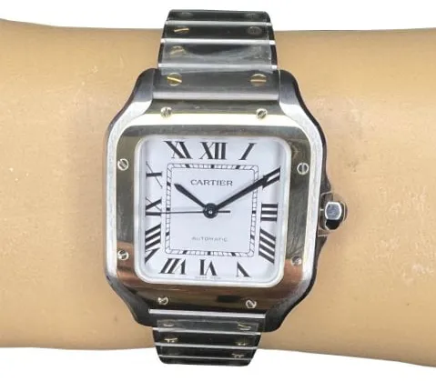 Cartier Santos W2SA0016 35mm Stainless steel Silver