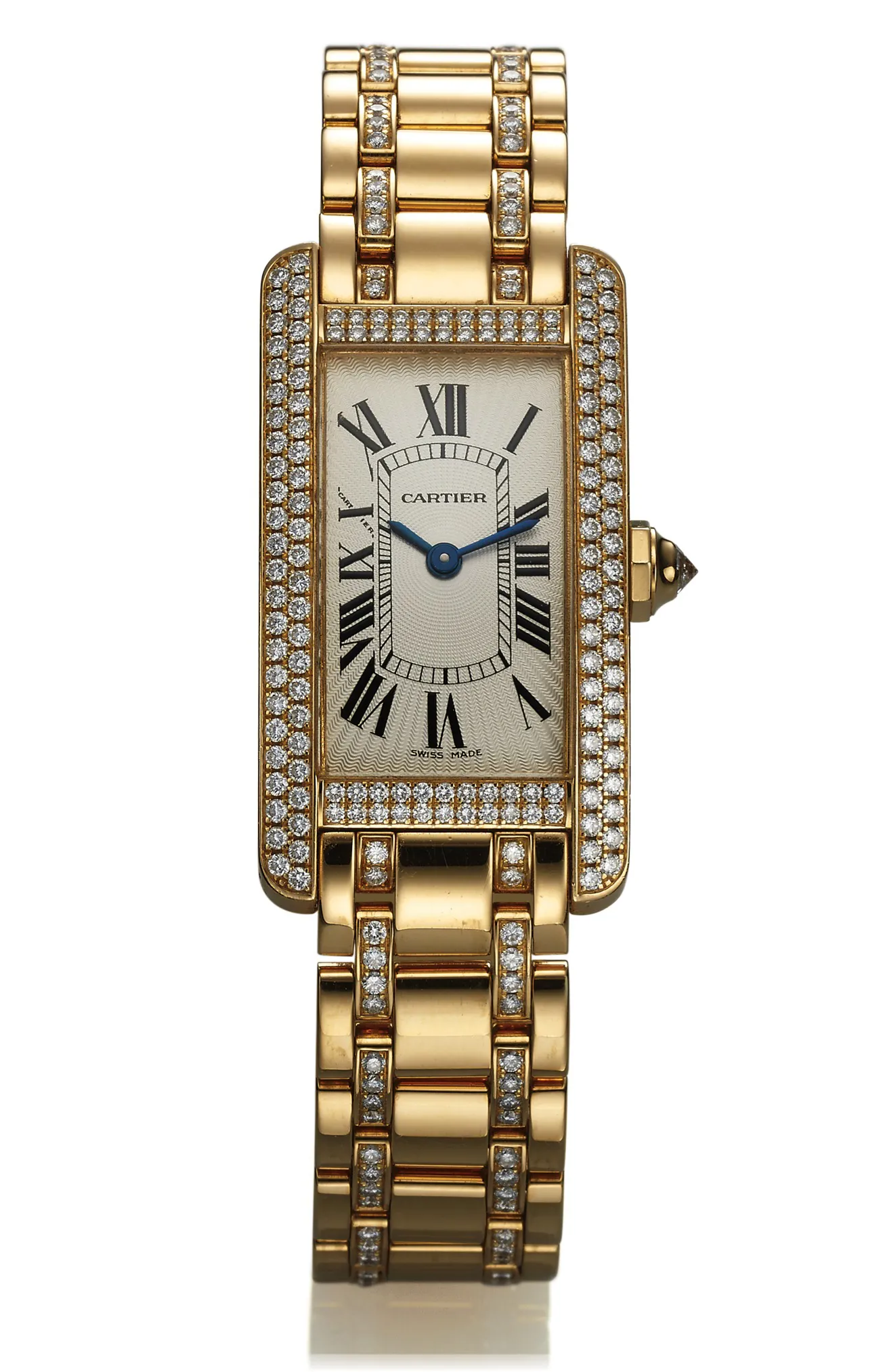 Cartier Tank 2482 19mm Yellow gold White