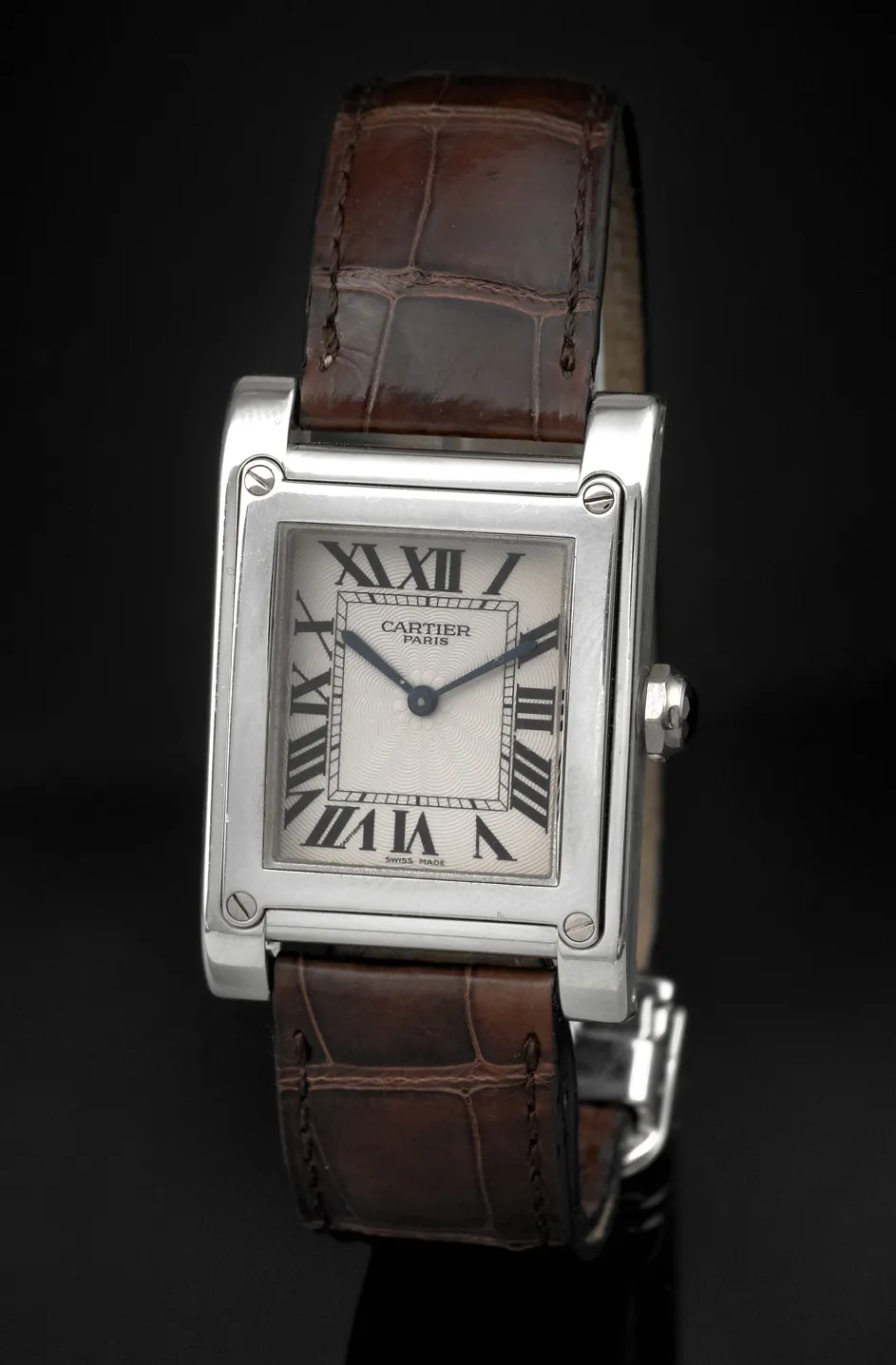 Cartier Tank 2485 27mm Platinum White