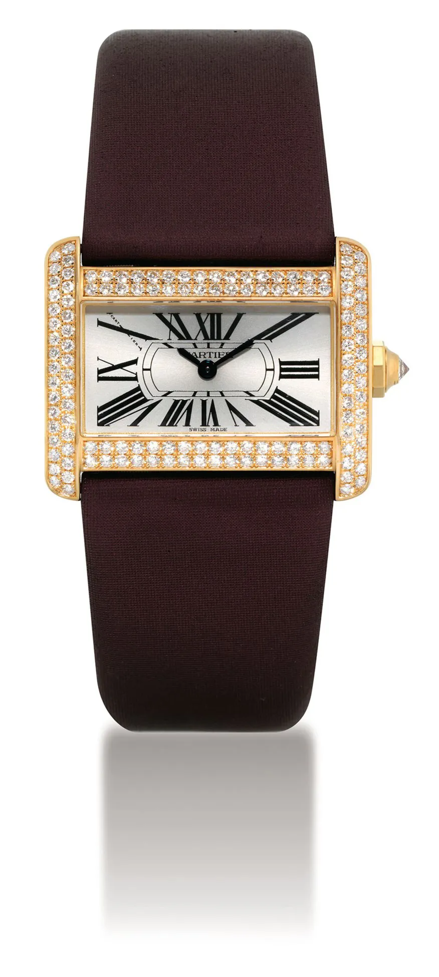 Cartier Tank Divan 2601 31mm Rose gold Silver