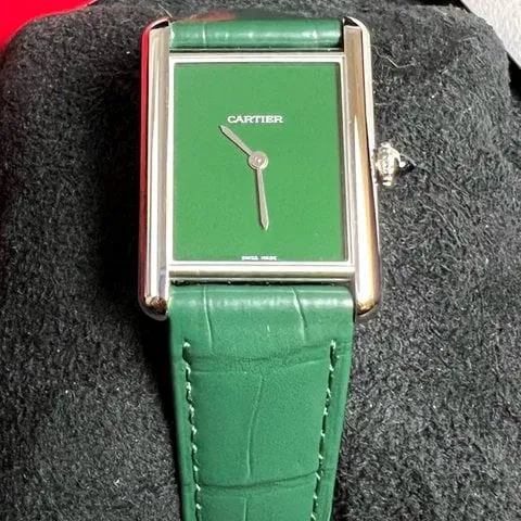 Cartier Tank WSTA0056 33.5mm Stainless steel Green