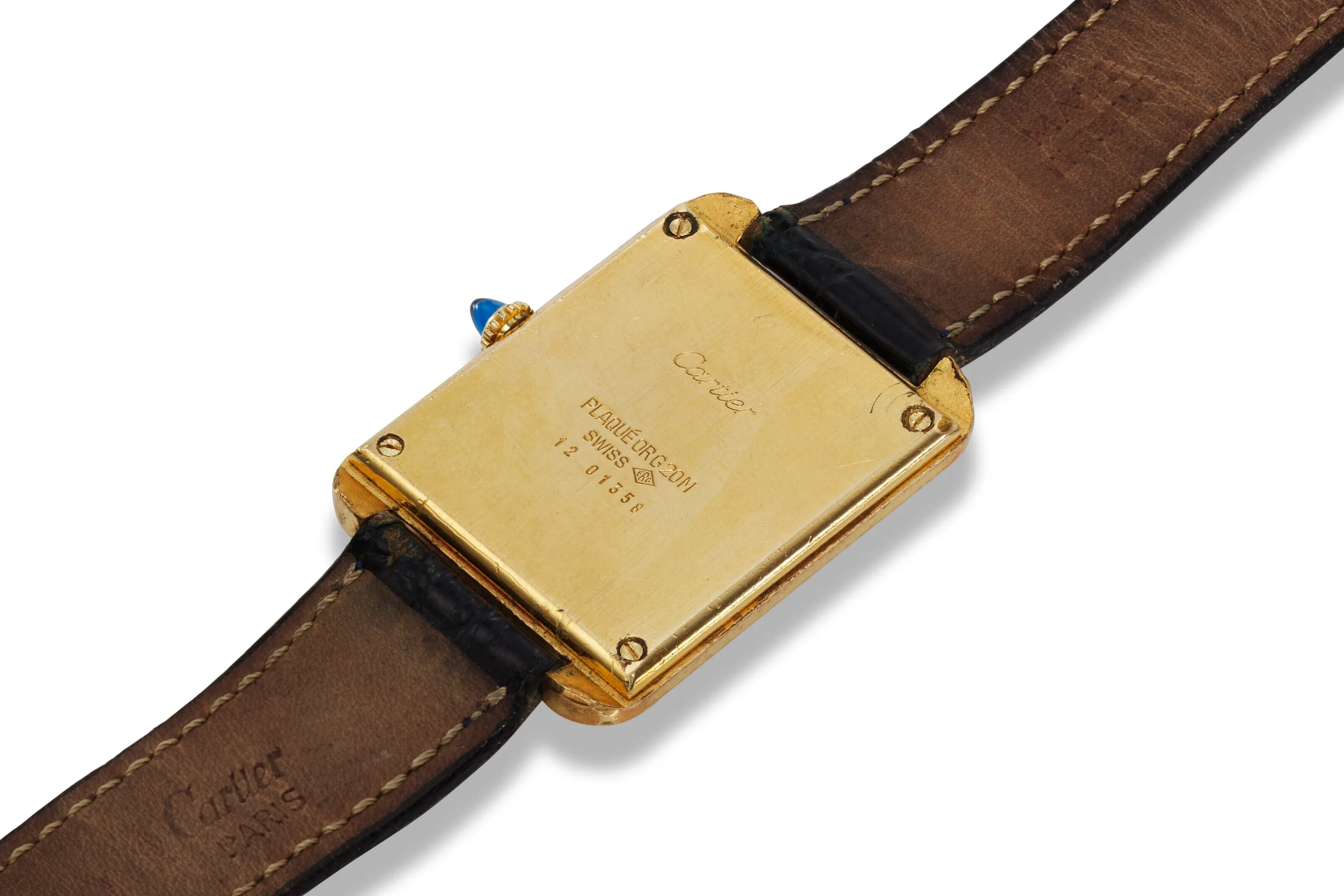 Cartier Tank 15716 22.5mm Yellow gold White 2