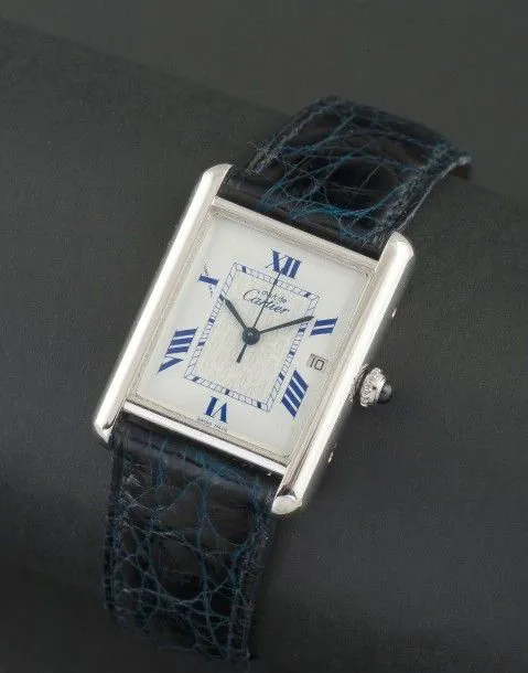 Cartier Tank 2414 25.5mm Stainless steel Cream