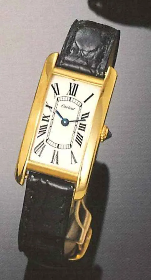 Cartier Tank 19mm Yellow gold White