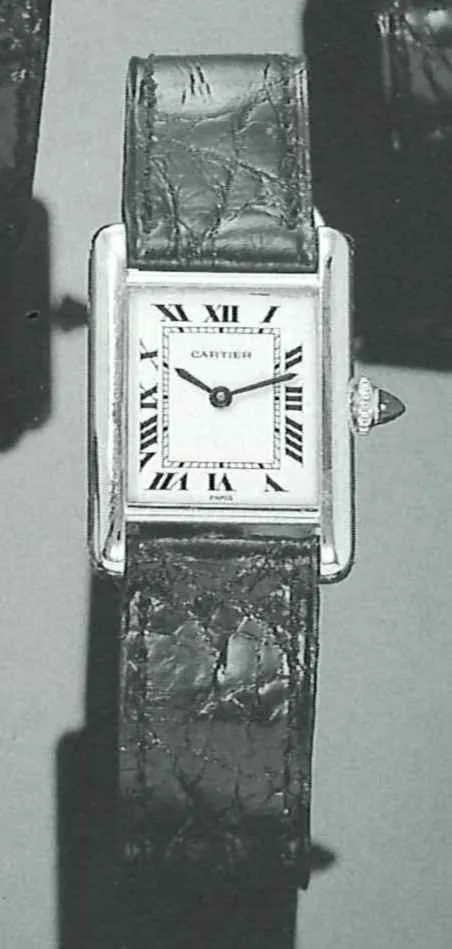 Cartier Tank 20mm White gold White