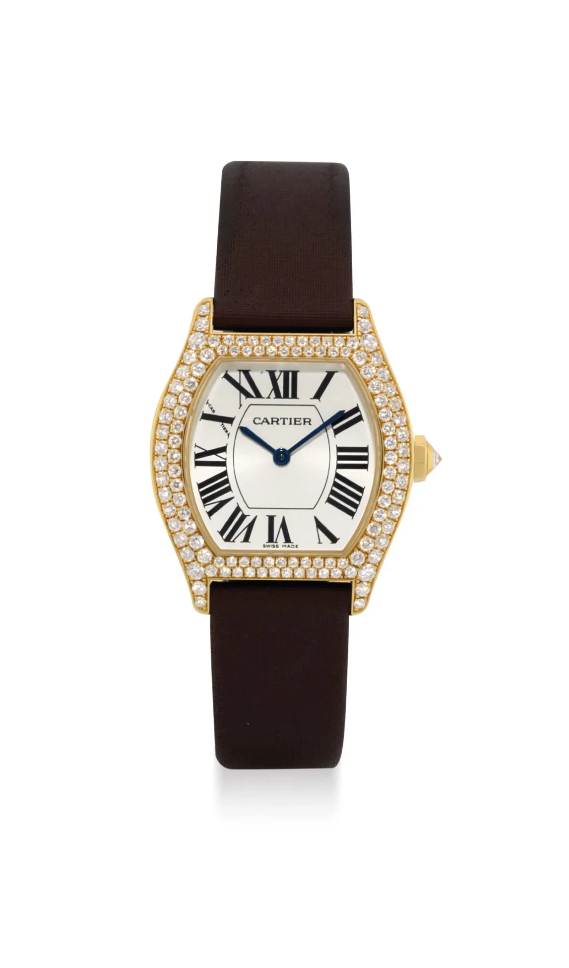 Cartier 2643 26mm Yellow gold and Diamond Silver