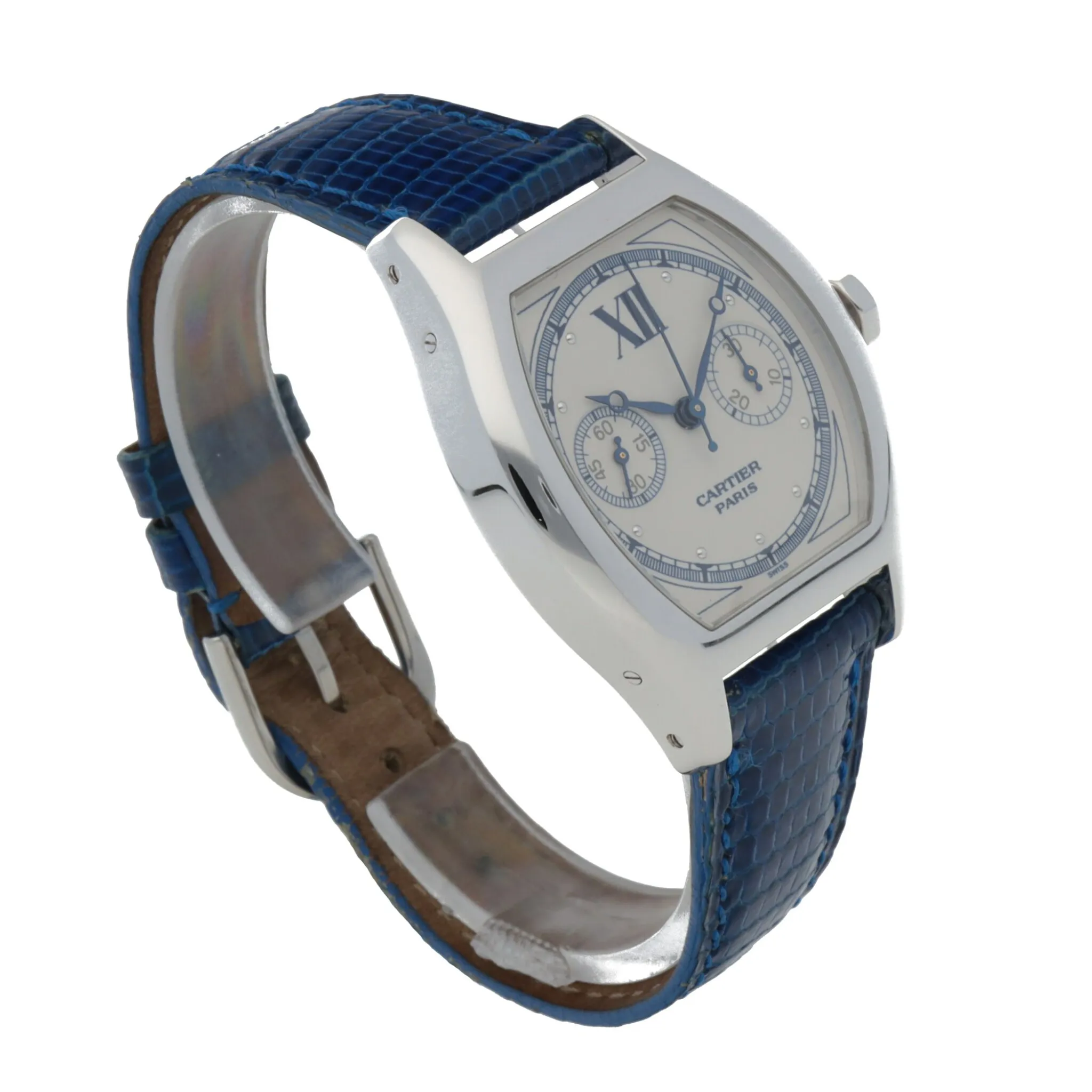 Cartier Tortue 2396 34mm White gold Silver 2