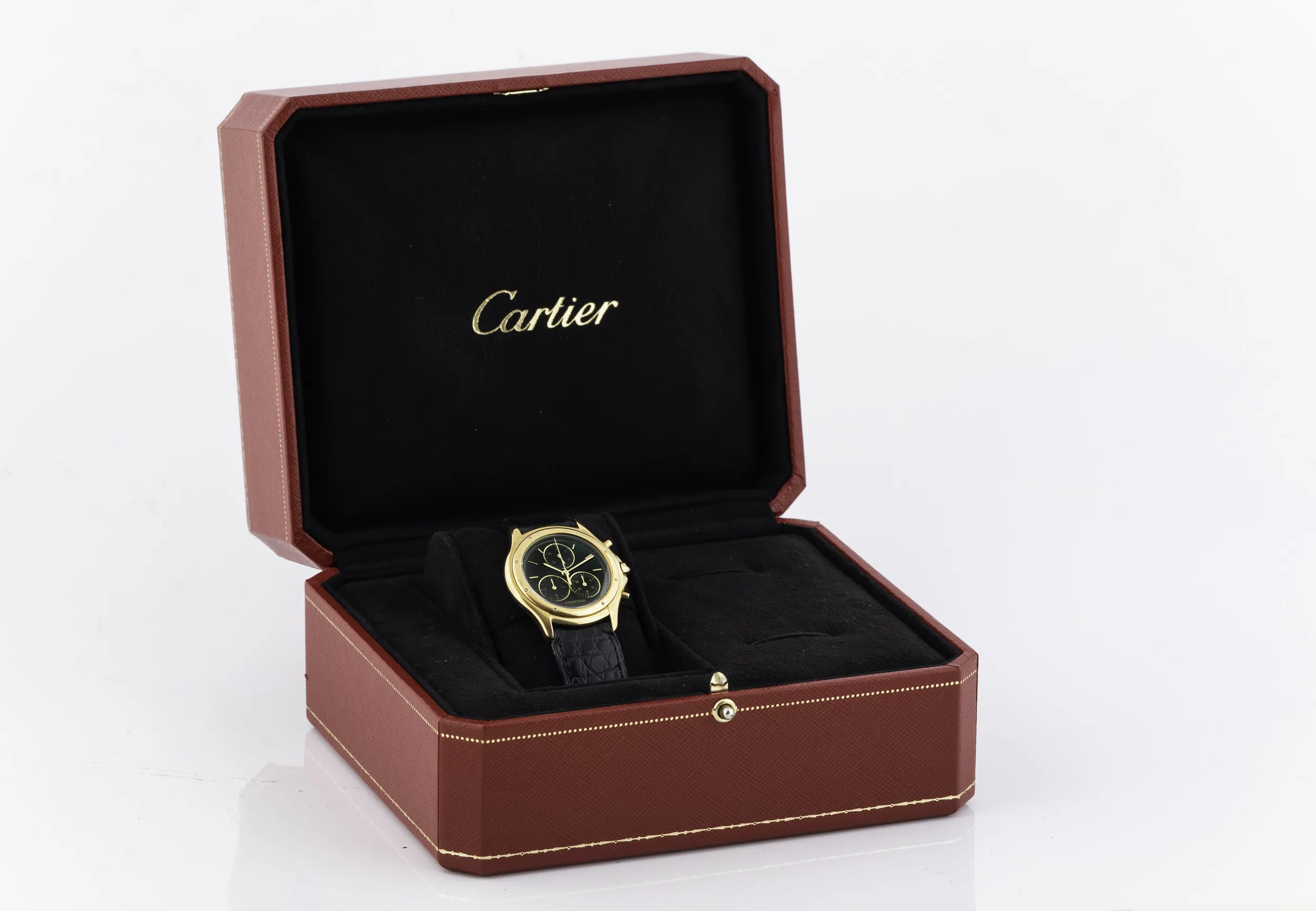 Cartier 1162 1 32mm Yellow gold Black 2