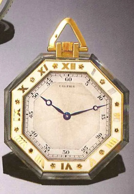 Cartier 50mm Yellow gold Silver