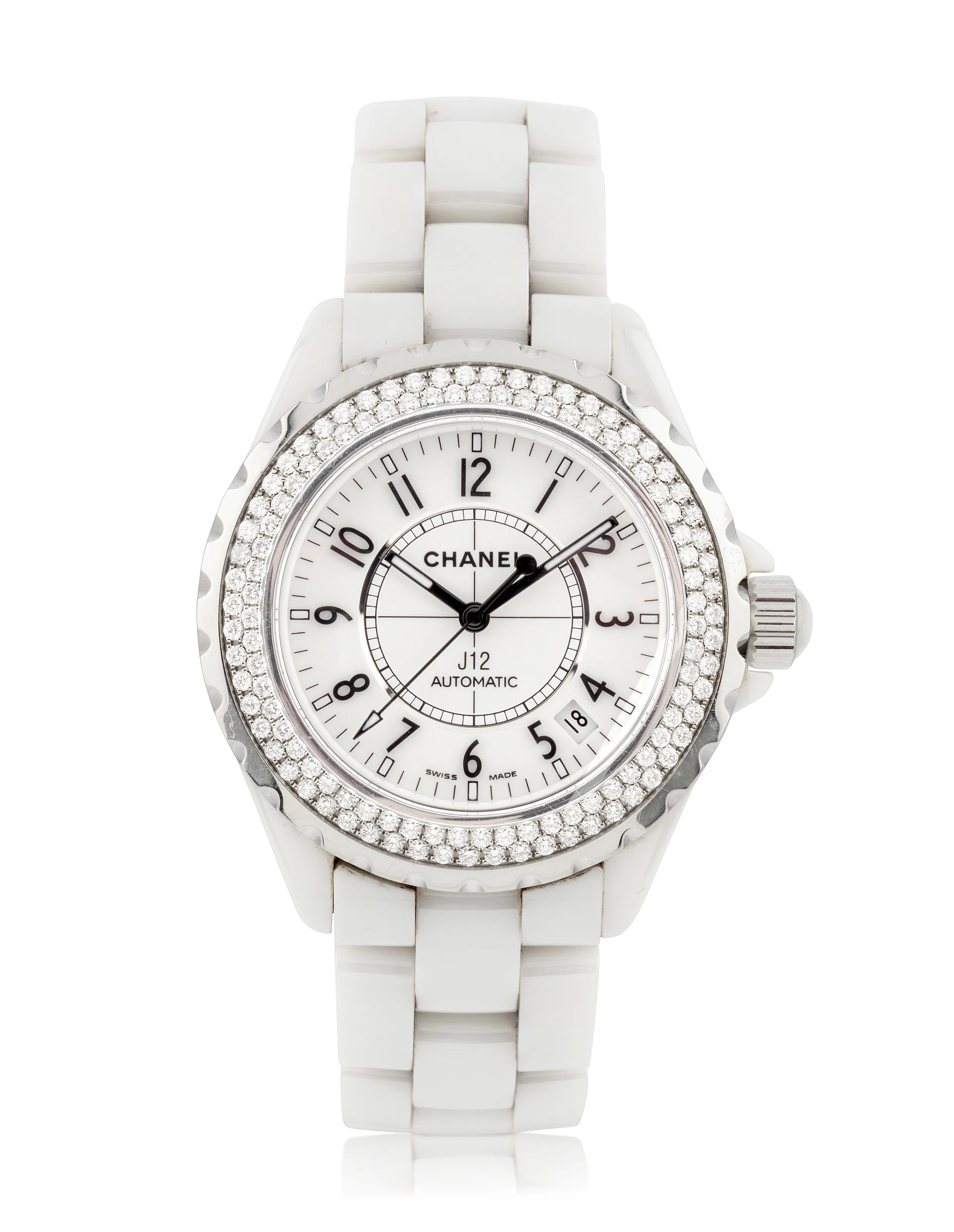 Chanel J12 J12 39mm Ceramic and Diamond White