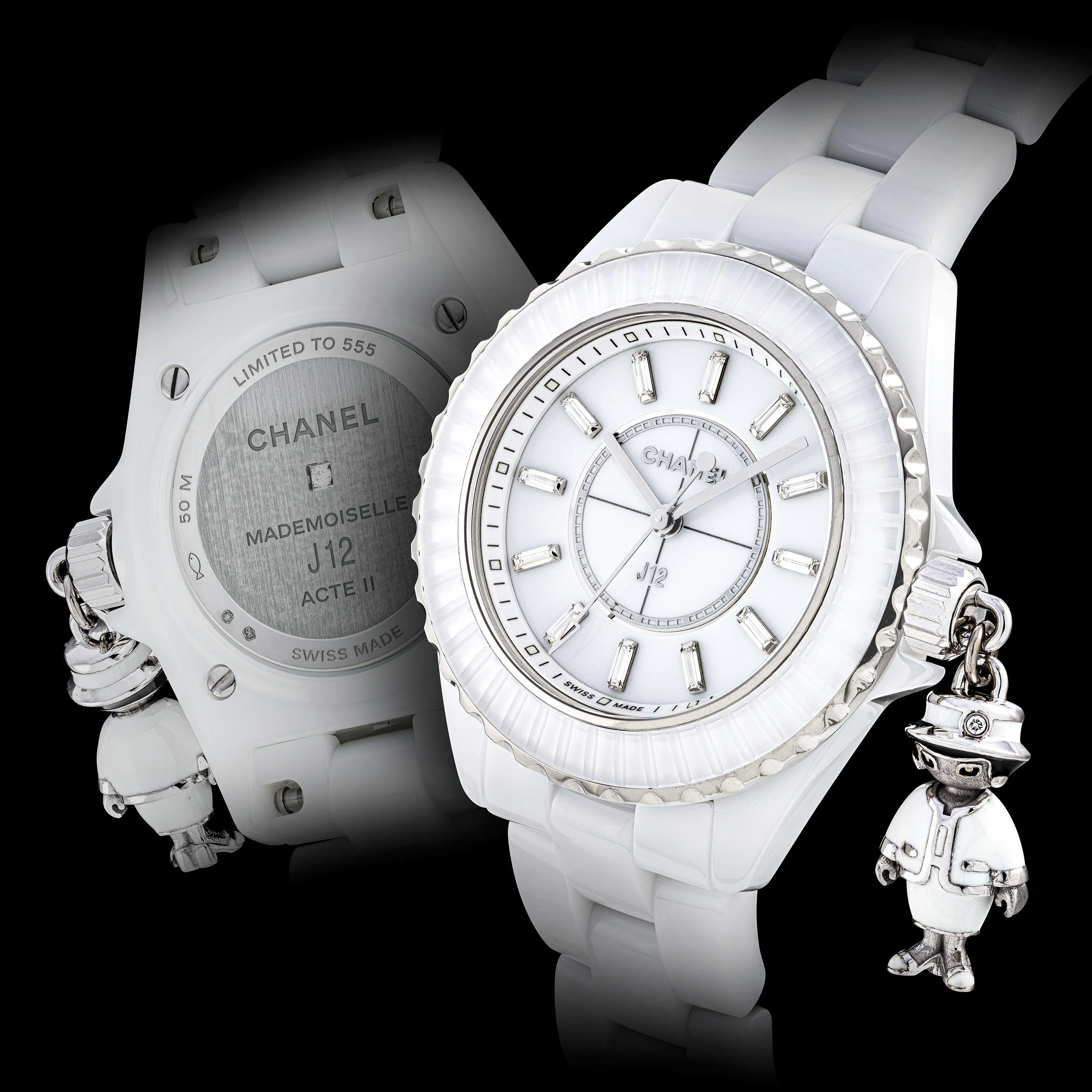 Chanel J12 J12 33mm Ceramic and White gold White