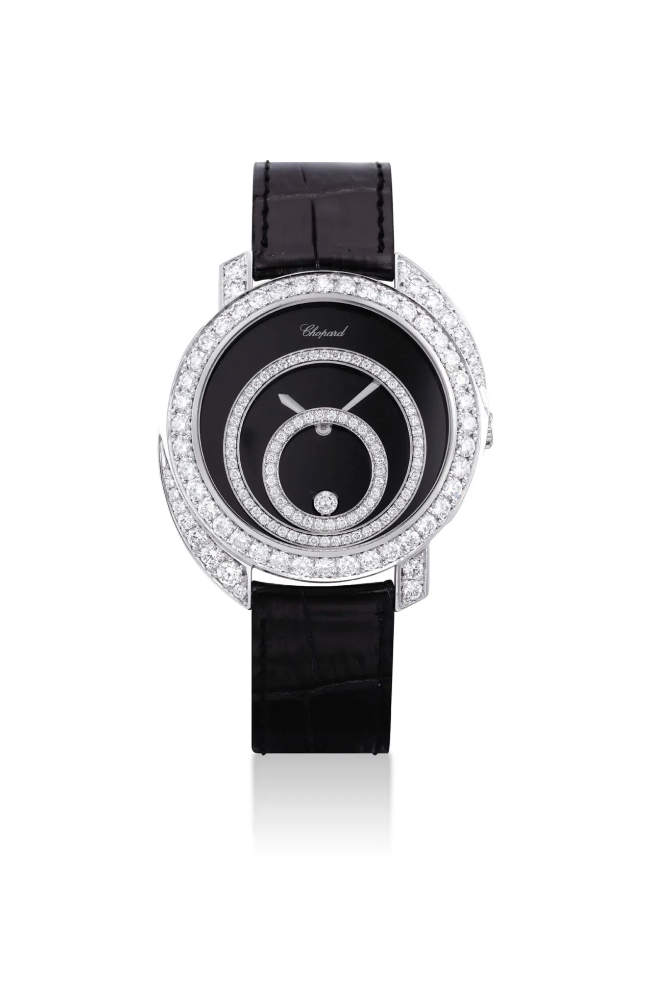 Chopard Happy Diamonds 20/7154-20 38.5mm White gold Black