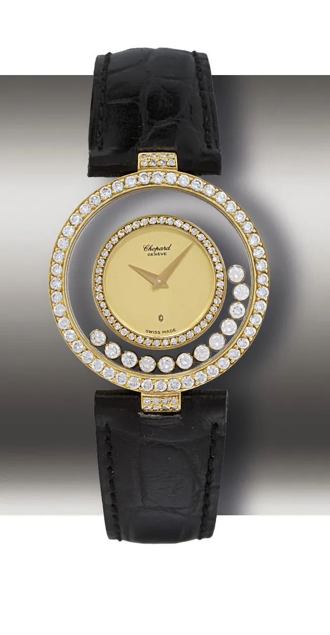 Chopard Happy Diamonds 32mm Golden brushed