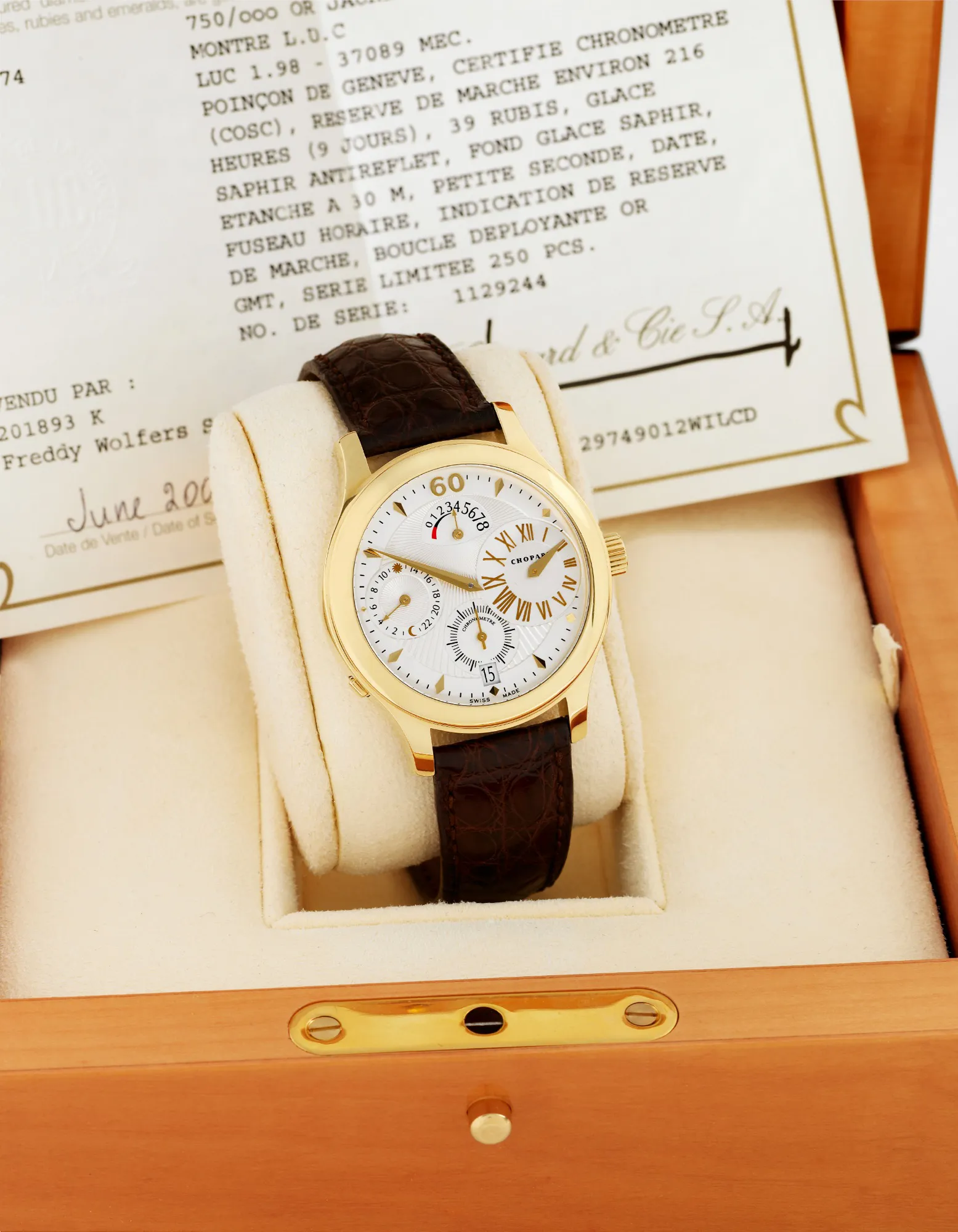 Chopard L.U.C 16/1874 40mm Yellow gold Silver