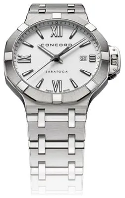 Concord Saratoga 0320434 40mm Stainless steel White