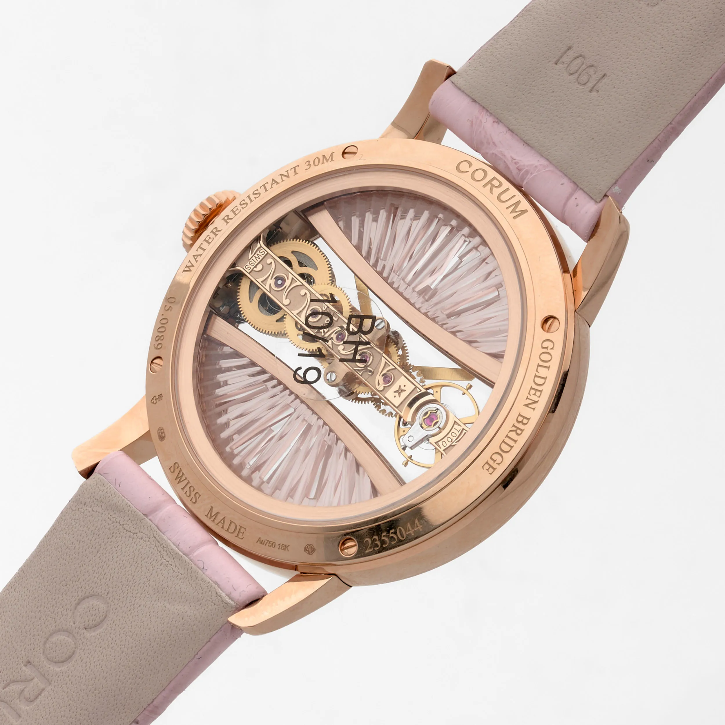 Corum Golden Bridge 05.0089 39mm Rose gold Skeletonized 2