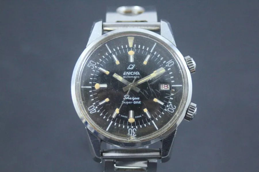 Enicar Sherpa 40mm Stainless steel Black 2