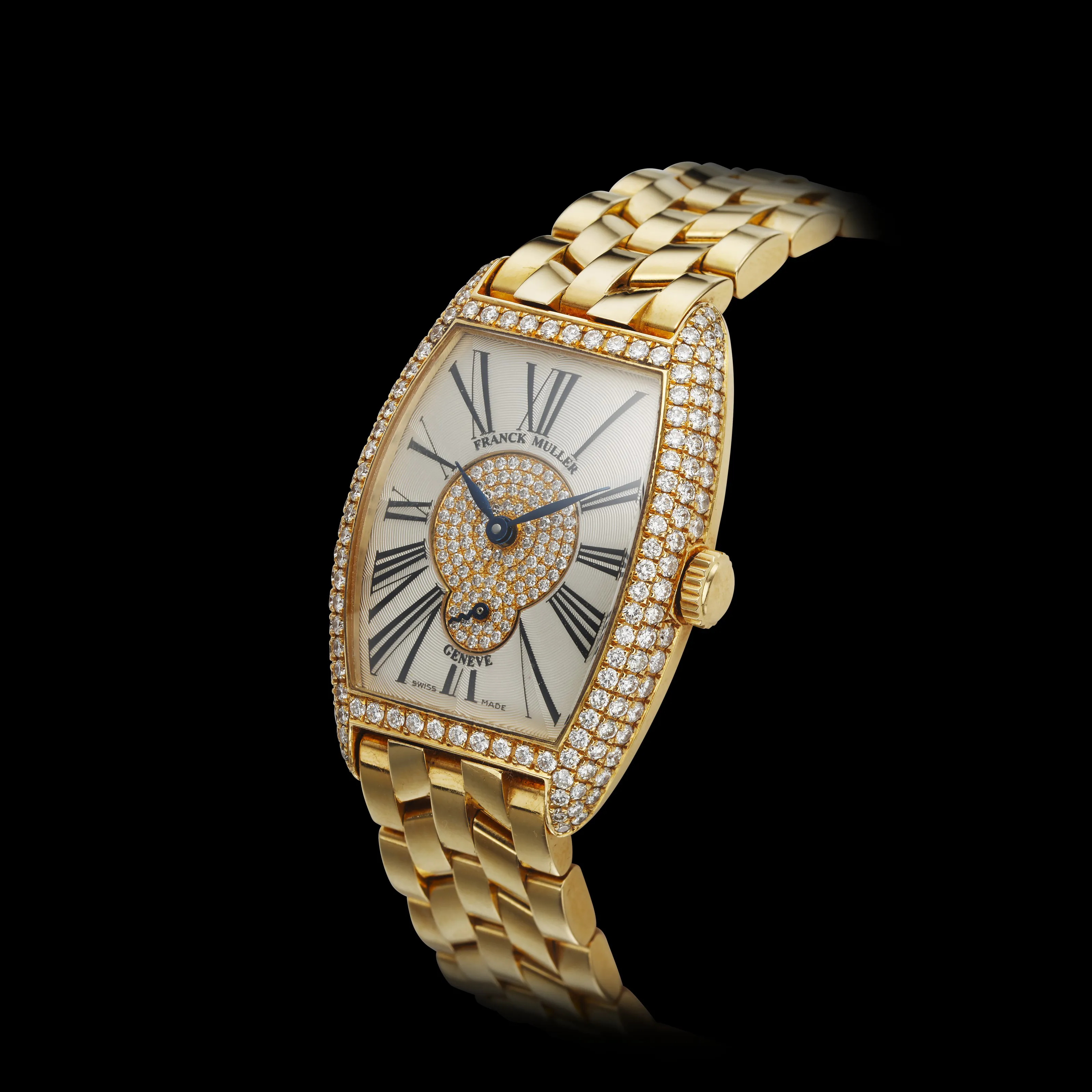 Franck Muller 1750 S6 25mm Yellow gold Silver