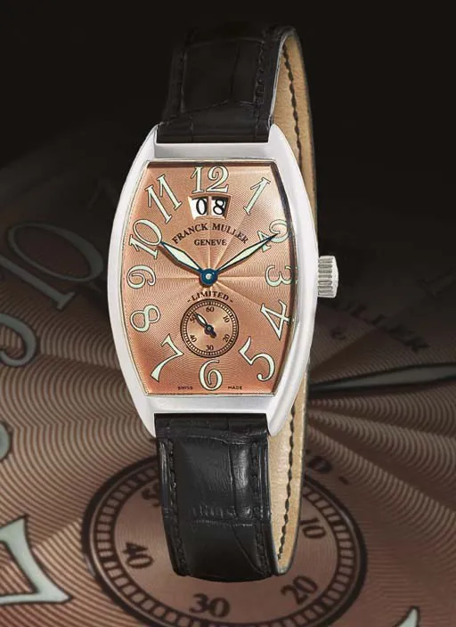 Franck Muller Cintree Curvex 2851 S6 45mm Platinum Salmon