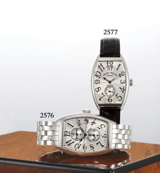 Franck Muller Cintree Curvex 2851 S6 45mm White gold Silver