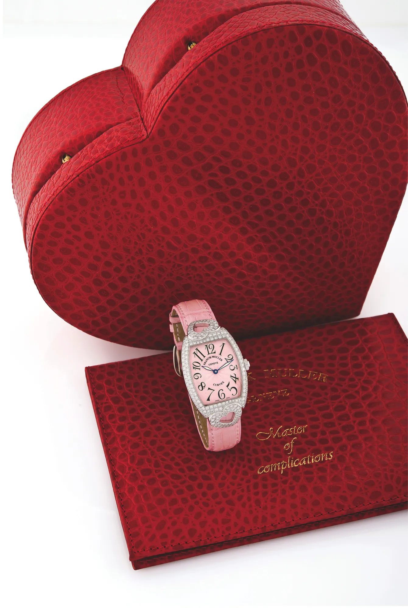 Franck Muller Heart 7502 29mm White gold Pink Patinated