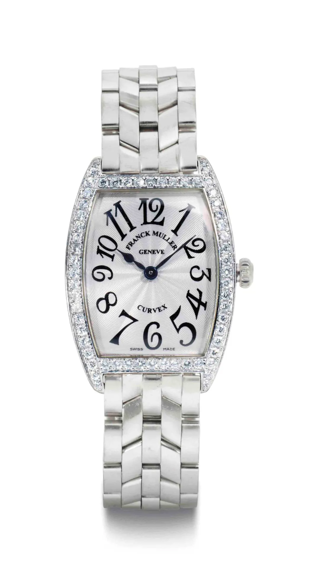 Franck Muller Curvex 1752 35mm White gold and Diamond Silver