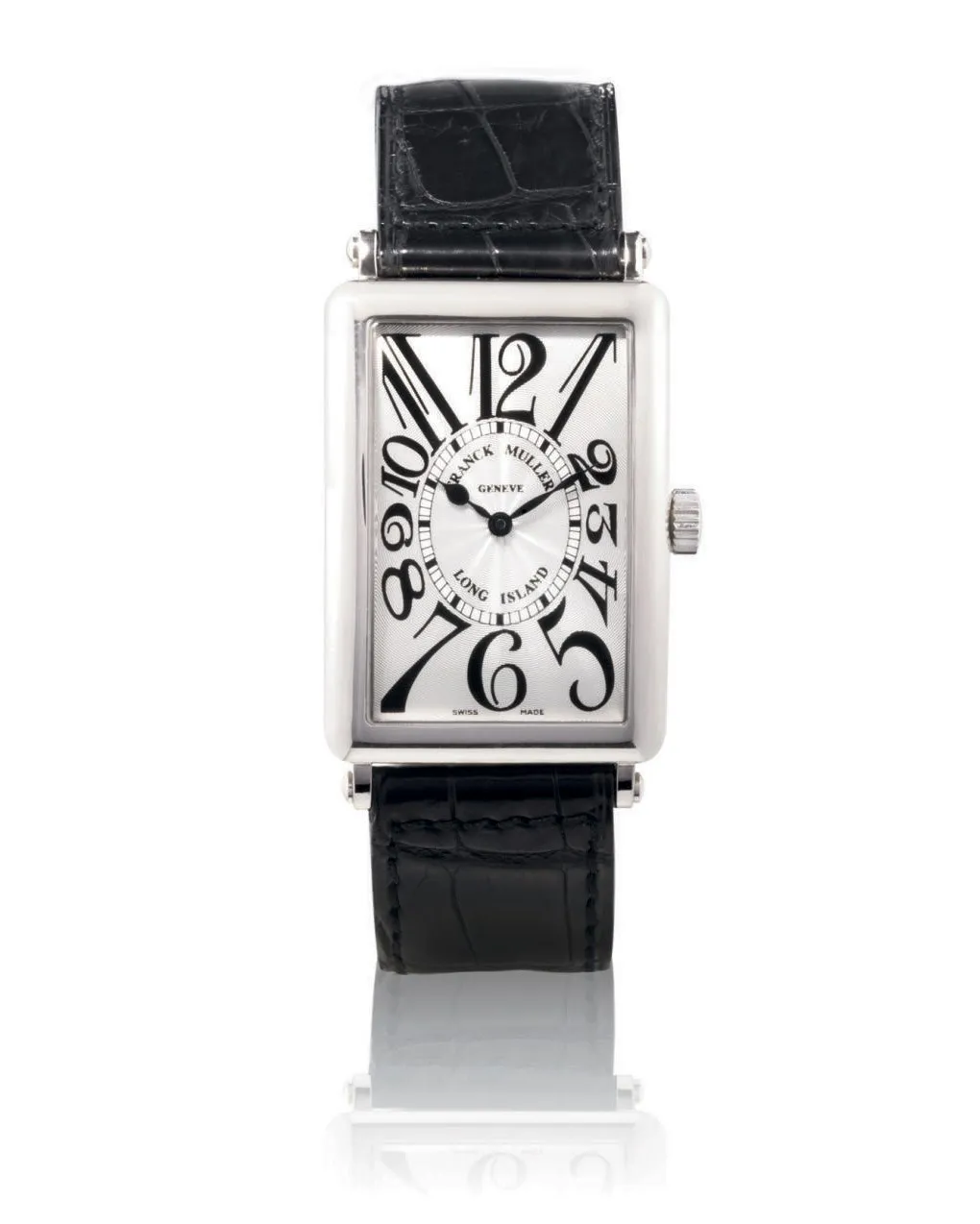 Franck Muller Long Island 1000 SC 30mm White gold Silvered engine-turned