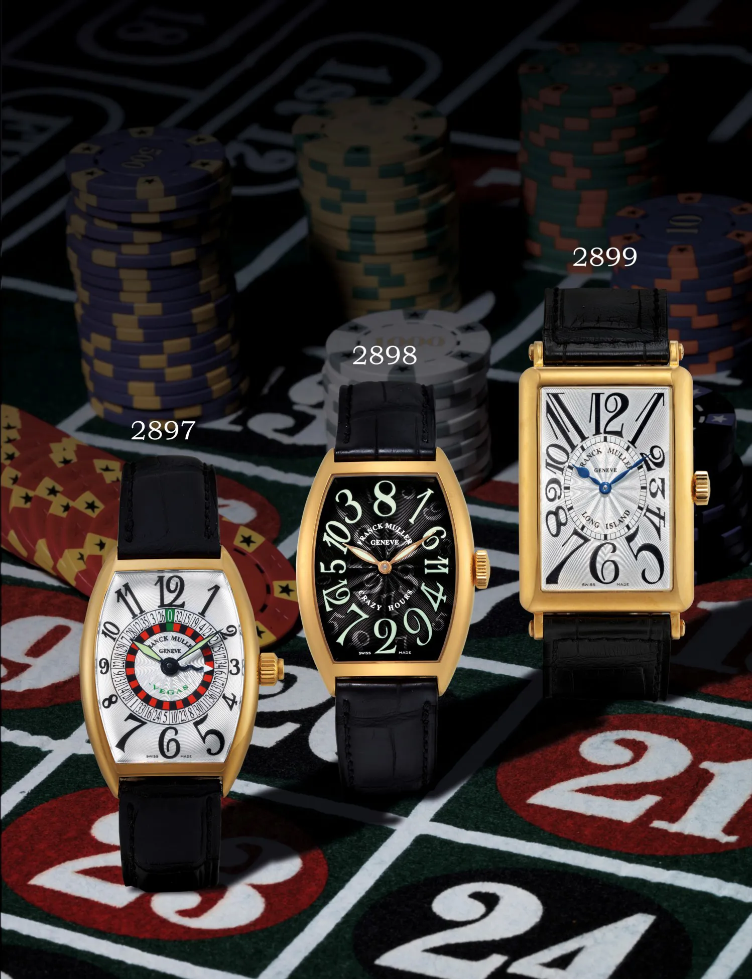 Franck Muller Long Island 1000 SC 30mm White gold Silver