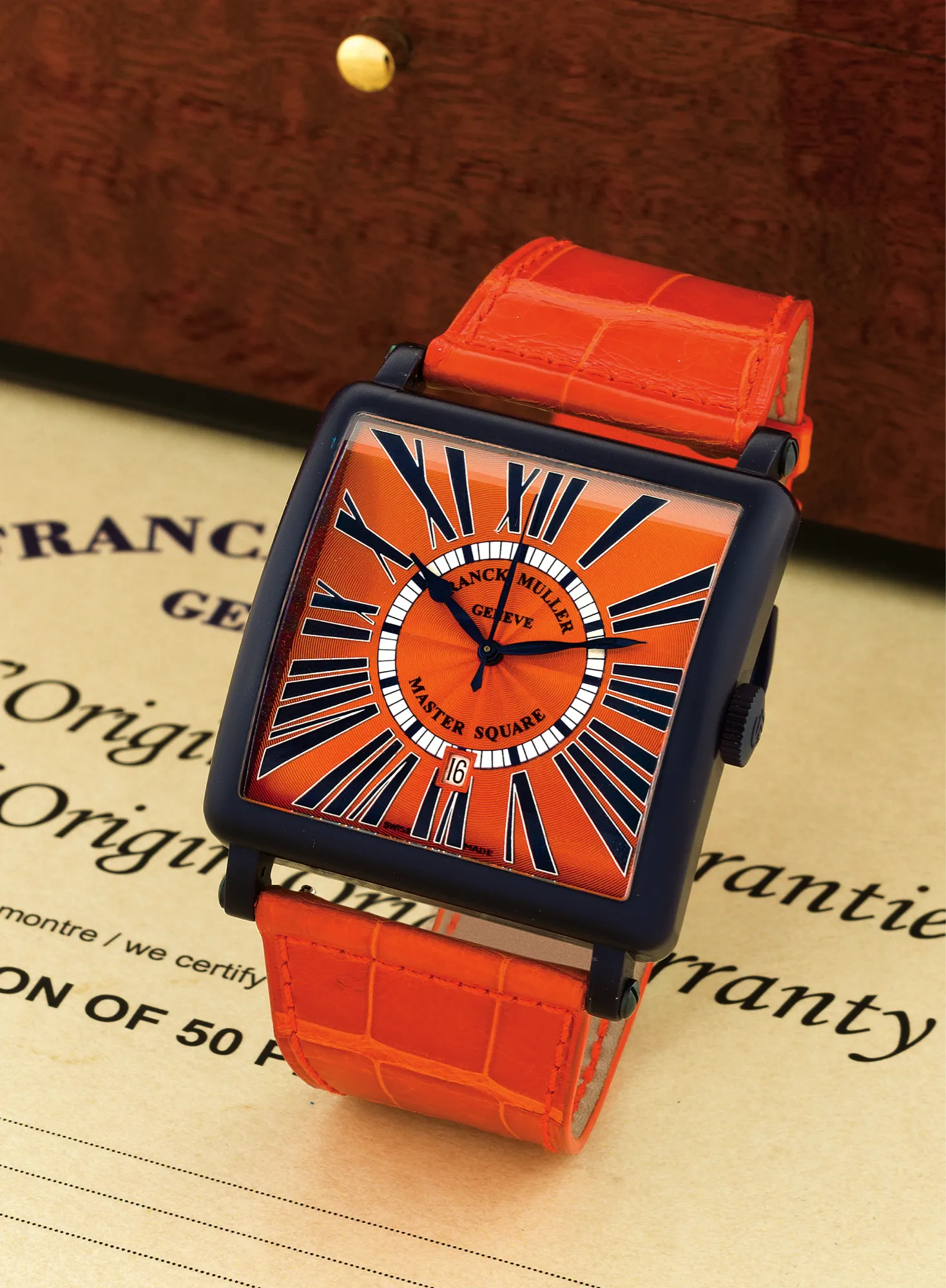 Franck Muller Master Square 6000 42mm Stainless steel Orange