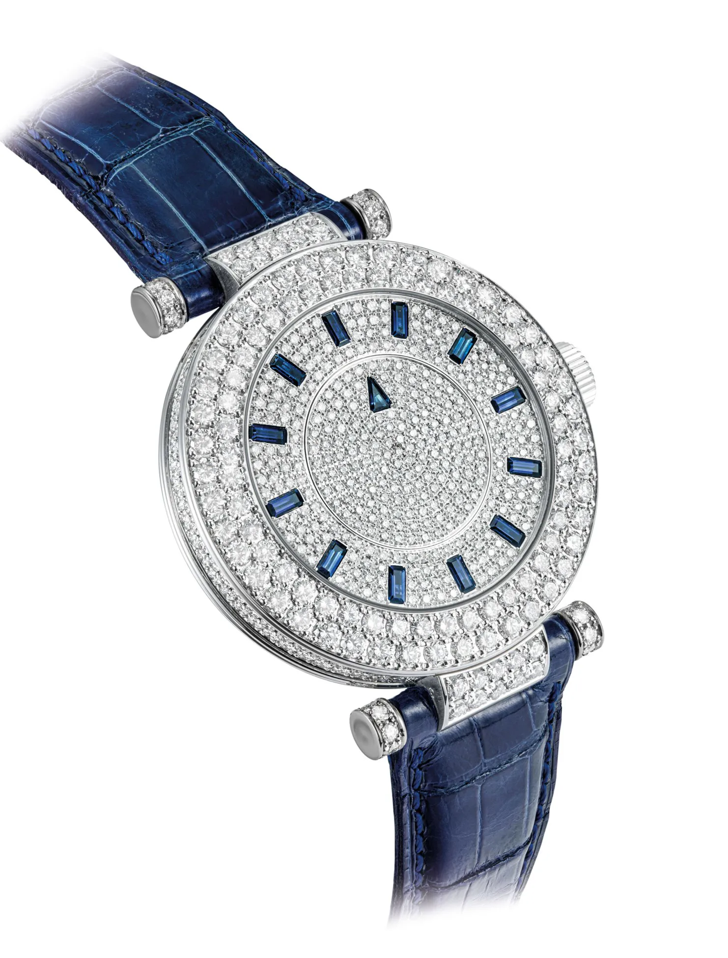 Franck Muller Mystery 42mm White gold and Diamond Pavé-set diamond